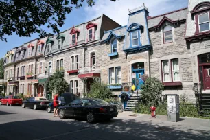 Historic houses along Square Saint Louis, Montreal