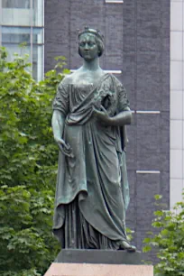 Queen Victoria statue on Square Victoria, Montreal