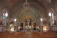 Interior of the Chapelle Notre-Dame-de-Bon-Secours