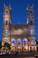 Basilique Notre-Dame at night, Montreal