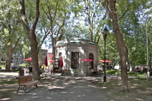 Kiosk in the park of Square Saint Louis, Montreal