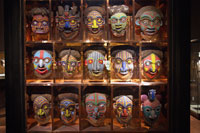 African masks in the Museum of Fine Arts, Montreal