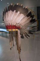 Feathered war bonnet, McCord Museum, Montreal