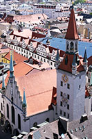 The tower of the Old Town Hall in Munich