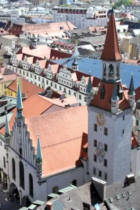 The tower of the Old Town Hall in Munich