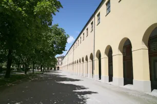 Arcaded art gallery at the Hofgarten in Munich