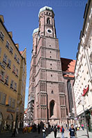 Frauenkirche seen from Liebfrauenstraße, Munich