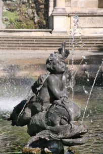 Fountain at the Friedensengel in Munich