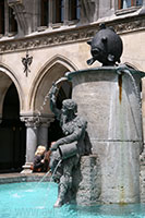 Fish Fountain at Marienplatz, Munich