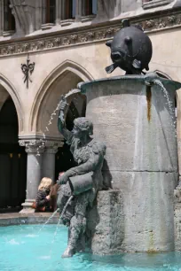 Fish Fountain at Marienplatz, Munich