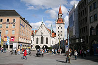 Old Town Hall seen from Marienplatz, Munich