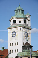 The tower of the Mullersches Volksbad, Munich