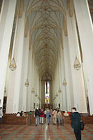 The central nave of the Frauenkirche in Munich