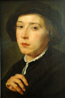 Young man with black beret by Rubens in the Alte Pinakothek in Munich, Germany