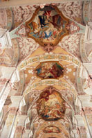 Ceiling frescoes of the Heilig-Geist-Kirche in Munich