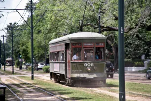 The Streetcar on St. Charles Avenue in New Orleans