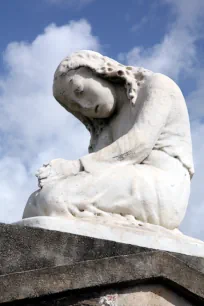 Statue in St. Louis no. 1 cemetery, New Orleans