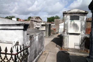 Dilapidated tombs in the St. Louis no. 1 cemetery, New Orleans