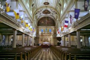 Interior of the St. Louis Cathedral in New Orleans
