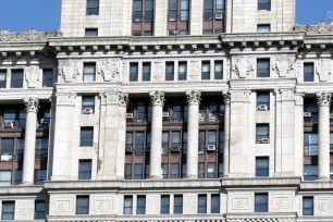 Detail of the facade of the Municipal Building in Manhattan, New York City