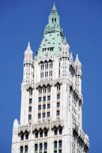 The spire of the Woolworth building, New York
