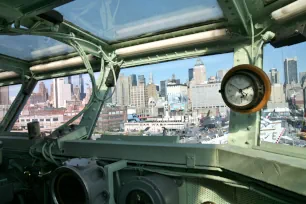 Bridge of the USS Intrepid in New York City