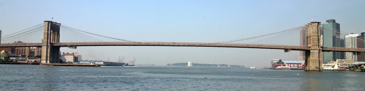 Main span of the Brooklyn Bridge