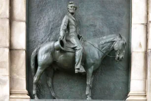 Relief of Abraham Lincoln on the Soldiers' and Sailors' Monument at Grand Army Plaza, Brooklyn, New York City