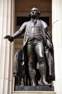George Washington Statue in front of Federal Hall in New York City