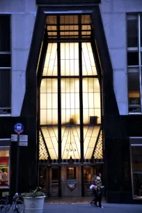 Art Deco Entrance of the Chrysler Building in New York City