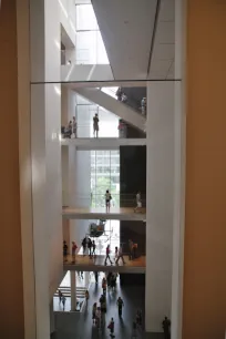 Interior of the Museum of Modern Art in New York City