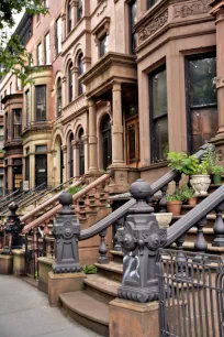 Stoops in Park Slope Historic District, Brooklyn, New York City