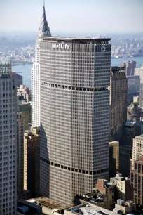 MetLife Building seen from Rockefeller Center, New York City