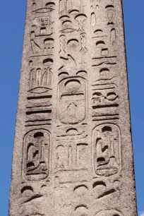 Hieroglyphs on Cleopatra's Needle in New York City