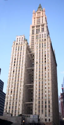 Rear side of the Woolworth building
