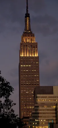 Empire State Building at dusk