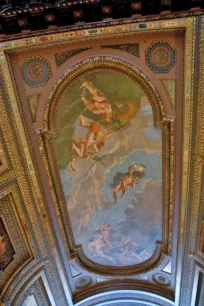 Ceiling painting in the New York Public Library