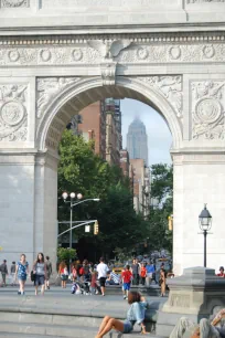 Washington Square Arch detail, New York