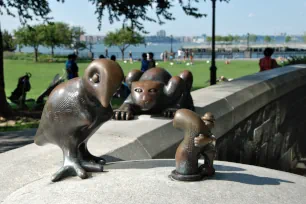 The Real World sculptures, Nelson Rockefeller Park, Battery Park City, New York