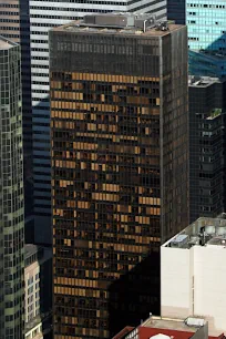 View of the Seagram Building from Rockefeller Center, New York City