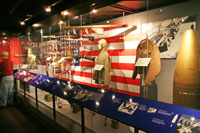 Patriotic displays in the National World War II Museum