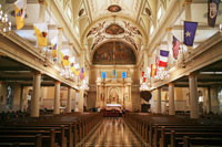 Interior of the St. Louis Cathedral in New Orleans