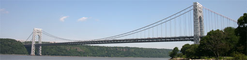 The George Washington Bridge in New York City
