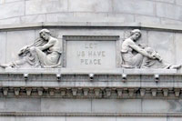 Sculptures on the facade of Grant's Tomb