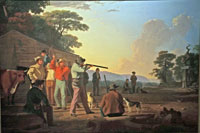 Shooting for the Beef by George Caleb Bingham at the Brooklyn Museum of Art in Brooklyn, New York City