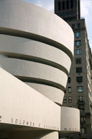 Facade of the Solomon R Guggenheim Museum
