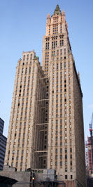 Rear side of the Woolworth building