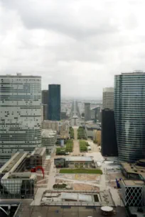 View from the rooftop of the Grande Arche de la Défense