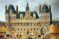 The Paris city hall at around 1540