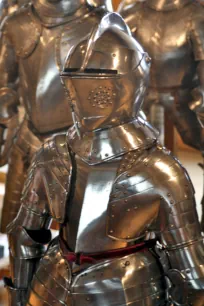 Medieval armor in the Army museum in Paris